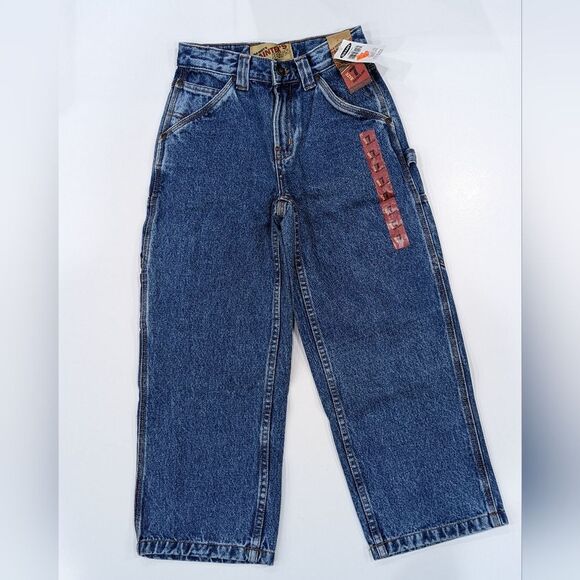 Old Navy New Old Stock Deadstock Vintage Y2k Painters Carpenter Jeans Boy Size 7 - Picture 2 of 6